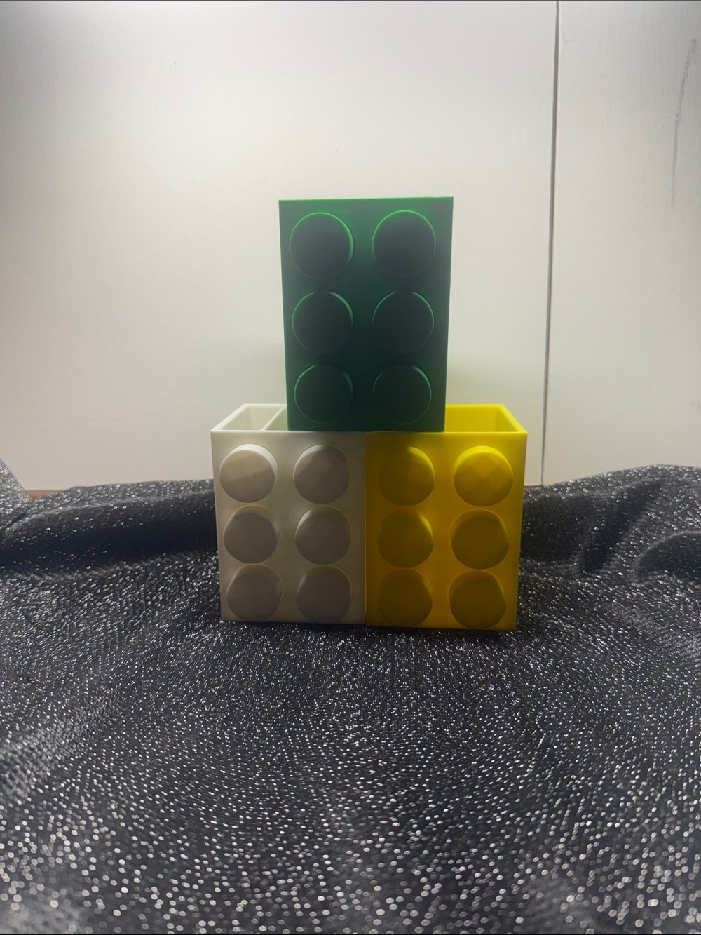 3D Printed Building Block Style Organizer Holders Set of 3